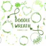 Doodle Wreath Font - Featured Image