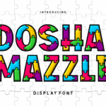 Doshai Mazzle Font - Featured Image