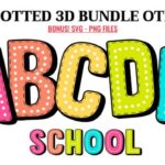 Dotted 3d Rainbow Font - Featured Image