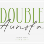 Double Aunofa Font - Featured Image
