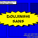 Doujinshi Sans - Bold Font - Featured Image