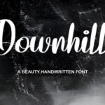 Downhill Font - Featured Image