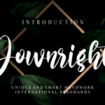 Downright Font - Featured Image