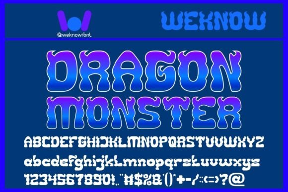 Dragon Monster Font - Featured Image