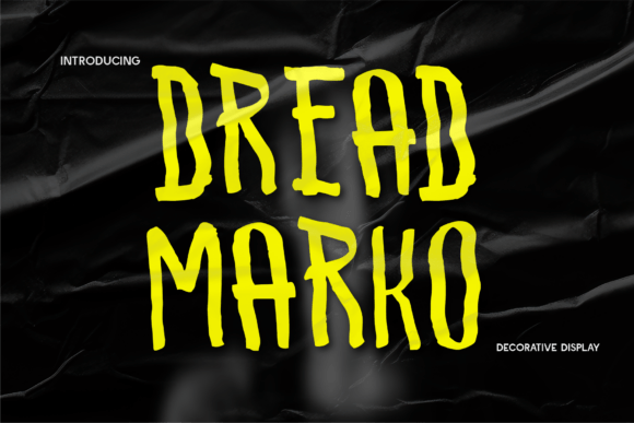 Dreadmarko Font - Featured Image