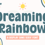 Dreaming Rainbow Font - Featured Image