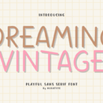 Dreaming Vintage Font - Featured Image