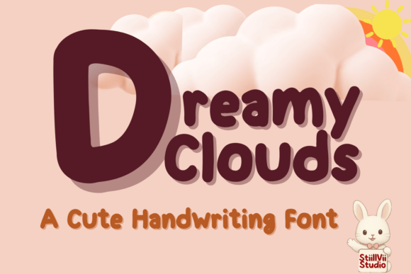 Dreamy Clouds Font - Featured Image