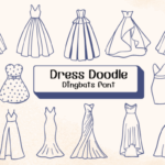 Dress Doodle Font Font - Featured Image