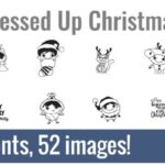 Dressed Up Christmas Dingbats Font - Featured Image