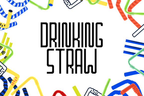 Drinking Straw Font - Featured Image
