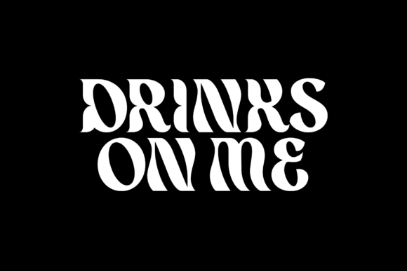 Drinks on Me Font - Featured Image