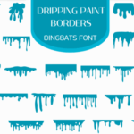 Dripping Paint Borders Font - Featured Image