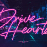 Drive Hearts Font - Featured Image