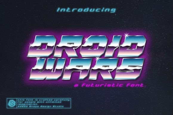 Droid Wars Font - Featured Image