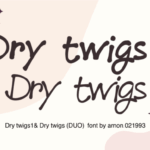 Dry Twigs Font - Featured Image