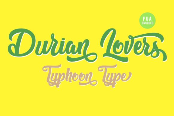 Durian Lovers Font - Featured Image