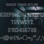 Dusker Tower Outline Font - Featured Image