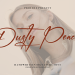 Dusty Peach Font - Featured Image