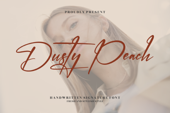 Dusty Peach Font - Featured Image