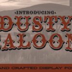 Dusty Saloon Font - Featured Image