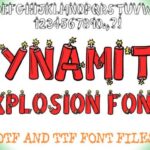 Dynamite Explosion Font - Featured Image