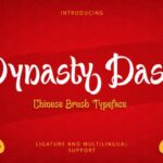 Dynasty Dash Font - Featured Image