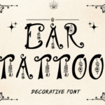 Ear Tattoo Font - Featured Image