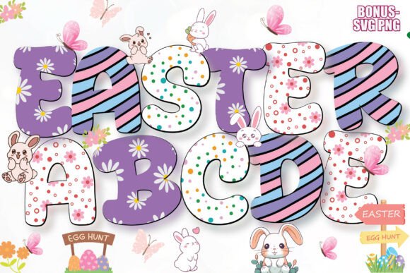 Easter Alphabet Pack Font - Featured Image