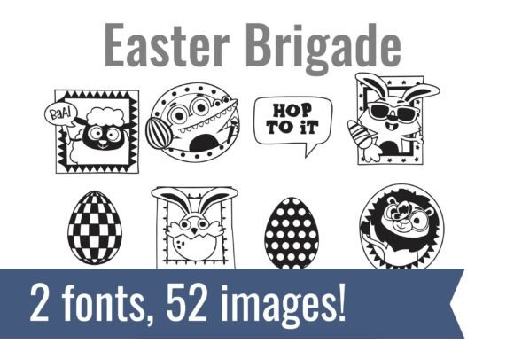 Easter Brigade Dingbats Font - Featured Image