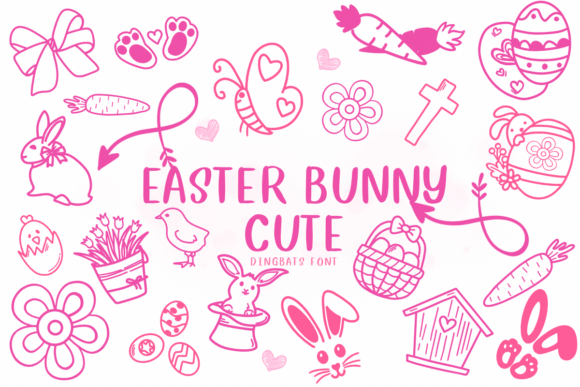 Easter Bunny Cute Font - Featured Image