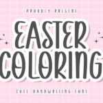 Easter Coloring Font - Featured Image
