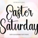 Easter Saturday Font - Featured Image