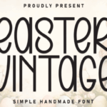 Easter Vintage Font - Featured Image