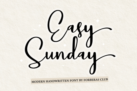Easy Sunday Font - Featured Image