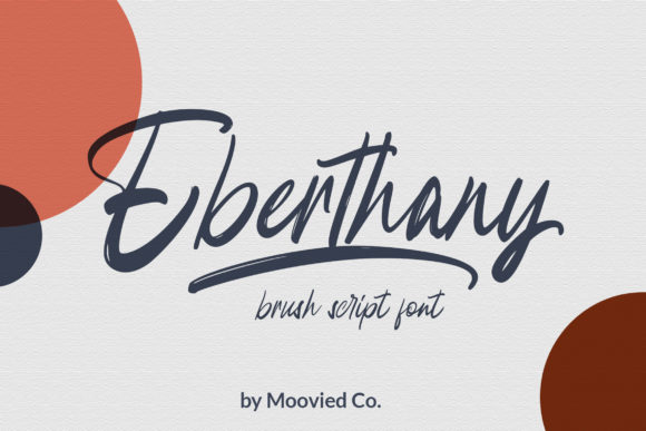 Eberthany Brush Font - Featured Image