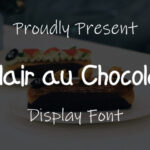 Eclair Au Chocolat Font - Featured Image