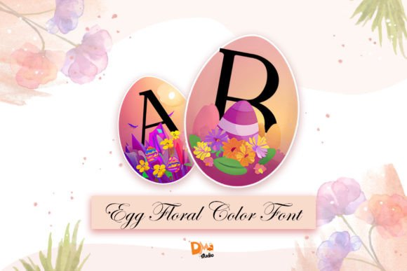 Egg Floral Font - Featured Image