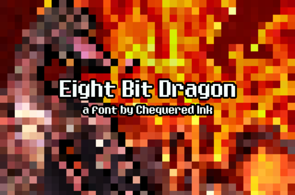 Eight Bit Dragon Font - Featured Image