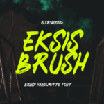 Eksis Brush Font - Featured Image
