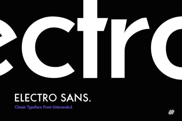 Electro Sans Font - Featured Image