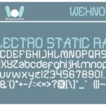 Electro Static Rain Font - Featured Image