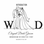 Elegant Bride Groom Monogram Font - Featured Image