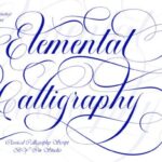 Elemental Calligraphy Font - Featured Image