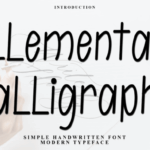 Elemental Calligraphy Font - Featured Image