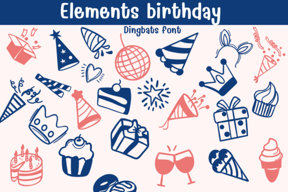 Elements Birthday Font - Featured Image