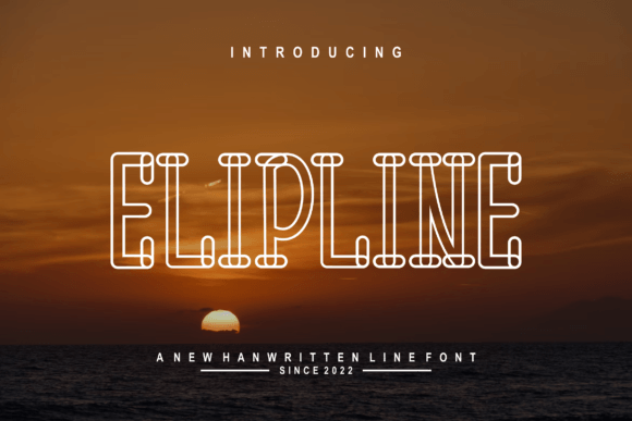 Elipline Font - Featured Image