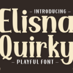 Elisna Quirky Font - Featured Image