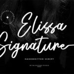 Elissa Signature Font - Featured Image