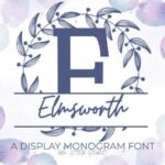 Elmsworth Split Monogram Font - Featured Image